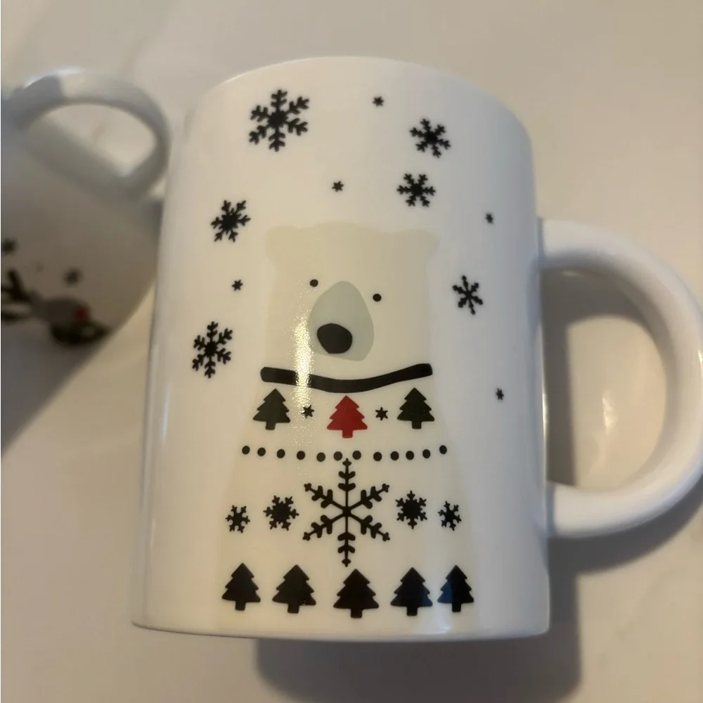 Crate & Barrel Joan Anderson, Forest Friends Holiday Polar Bear Coffee Cup Mug